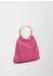 S.Oliver Makramee Shopper Holzgriff pink