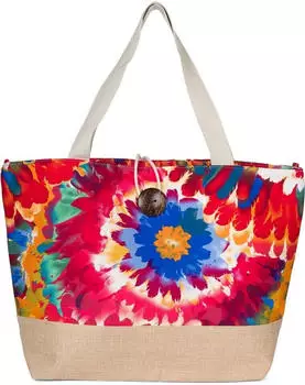 styleBREAKER Blumen red blue Orange