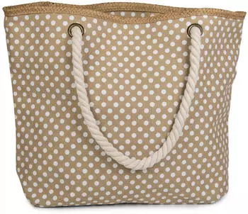 styleBREAKER Punkte beige white