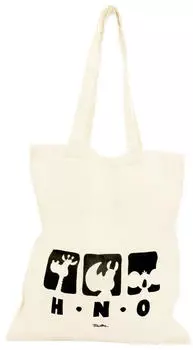 United Labels Tragetasche Ralph Ruthe HNO Stoffbeutel Baumwolle naturefarben beige