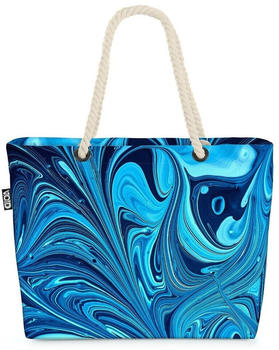 VOID Abstraktes Wasser Meer Beach Bag Kunst blue Design Sommer maritim Ozean