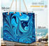 VOID Abstraktes Wasser Meer Beach Bag Kunst blue Design Sommer maritim Ozean