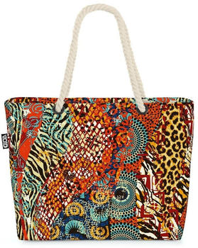 VOID Afrika Leoprint EthnoBeach Bag gemustert tropisch afrikanisch