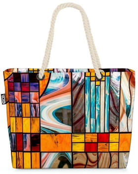 VOID Buntglas Beach Bag Glas Fenster Scheiben Kirche malen abstrakt Design Kunst