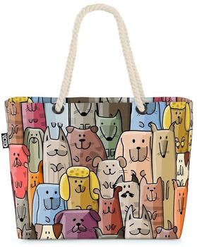 VOID Cartoon Hunde Beach Bag Hund Haus Tier Fell Hunde Rasse Schäferhund Dog
