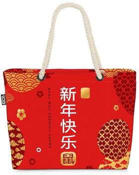 VOID Chinese New Year Beach Bag China Chinesen Chinese New Year Silvester Feier red