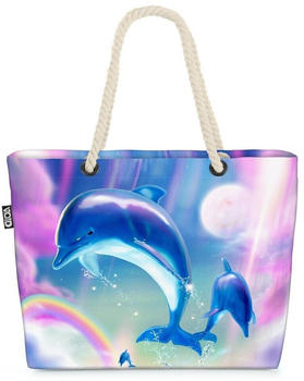 VOID Delfine Regenbogen Beach Bag Kitschig Dephine Regenbogen Einhorn Meer Zoo