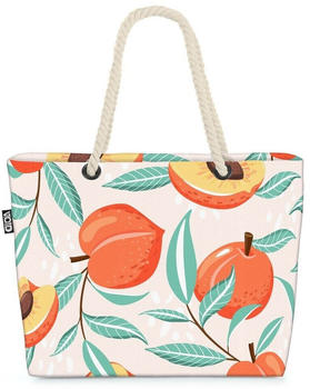 VOID Pfirsich Sommer Beach Bag Küche Orange Pfirsich Südfrüchte Saft Pfirsichbaum