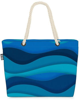 VOID Paper art waves Beach Bag Papier Fische Küche Elemente Linie Flüssigkeit Ozean