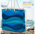 VOID Paper art waves Beach Bag Papier Fische Küche Elemente Linie Flüssigkeit Ozean