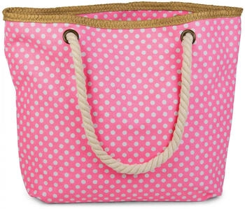 styleBREAKER Punkte Neonpink white