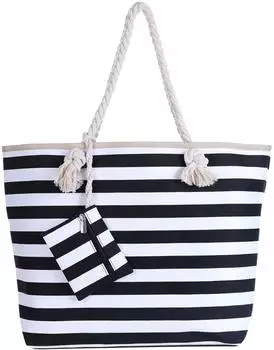 Dondon Shopper Beach Style black white
