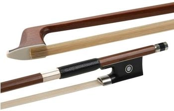 GEWA Massaranduba Student Violinbogen 4/4 Naturhaar, kantige Stange, Ebenholzfrosch (404091)