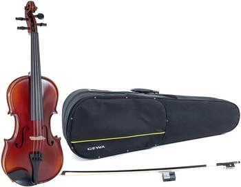 GEWA Ideale VL 2 Violin Set 4/4 mit Carbon Bogen, Larsen Aurora Saiten, Violinformetui (GS4000612121)