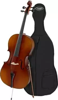 Classic Cantabile Student Cello 4/4, Fichtendecke, Ahorn, mit Bogen und Tasche (00023275)