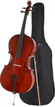 Classic Cantabile CP-100 Cello 4/4 Set mit Tasche und Bogen (00037355)