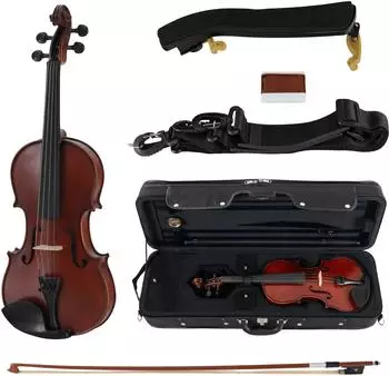 Classic Cantabile Brioso Violine 3/4 Set mit Leichtkoffer, Bogen & Schulterstütze (00052593)