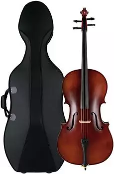 Classic Cantabile Brioso Cello-Set 4/4 mit Trolley-Leichtkoffer und Bogen (00052165)