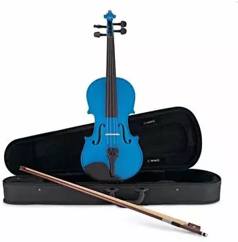 Gear4music Schülervioline 1/2 blau (12V-100BL)