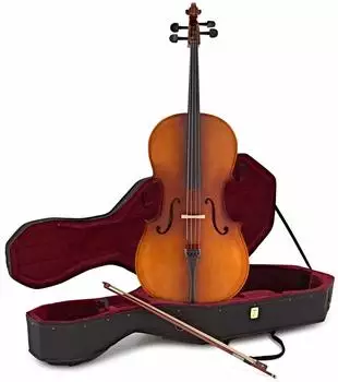 Gear4music Schüler-Violoncello 4/4 Antique Fade mit Koffer (44C-100AF)