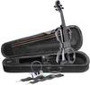 Stagg 4/4 E-Violin Set mit schwarzer E-Violine, Softcase und Kopfhörer EVN...