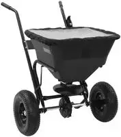 vidaXL Handstreuwagen Salzstreuer PVC und Stahl 106x73x76 cm 45 L