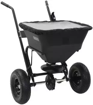 vidaXL Handstreuwagen Salzstreuer PVC und Stahl 45L (142966)