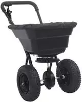 vidaXL Streuer Schwarz 53 x 81,5 x 78 cm PVC und Stahl