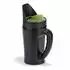 Relaxdays Handstreuer für Saat, Dünger & Salz, 2,5l, schwarz/grün