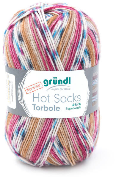 Gründl Hot Socks Torbole 6-fach beige-burgund-graphit-weiß-royal-rot-camel (4693-08)