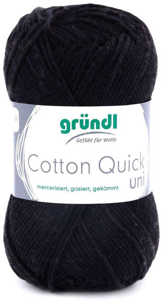 Gründl Cotton Quick uni schwarz (865-11)