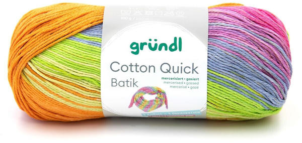 Gründl Cotton Quick Batik orange-grün-blau-violett (4921-04)