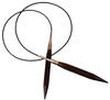 KnitPro Holzrundstricknadel, Stärke 7,0; 60 cm lang - Quadratische Nadelspitzen
