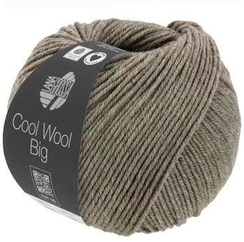 Lana Grossa Cool Wool Big Mélange (We Care) 50 g 1621 Graubraun meliert