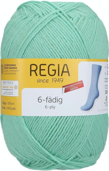 Regia 6-fädig Uni 150g aqua ( 9801275-01061)