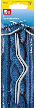 Prym Zopfmuster-Nadeln gebogen Ø 2.5 mm x 120 mm Ø 4 mm (191101)