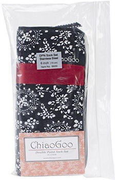 ChiaoGoo Stricknadel-Set Nadelspiele Edelstahl Rot/Ausflug einfarbig (Getaway Solids) 6-Inch (6600)