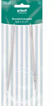 Gr&uuml;ndl Rundstricknadeln 3,5 mm 80 cm (1233-350)