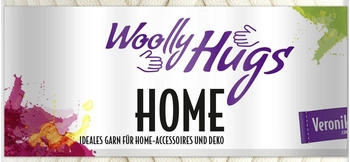 Woolly Hugs Home Garn für Home-Accessoires und Deko 60% Baumwolle 40% Polyamid 100g Grau