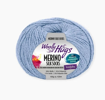 Woolly Hugs Merino Silk Socks 58% Schurwolle 25% Polyamid 11% Seide 6% Polyester Elite 257