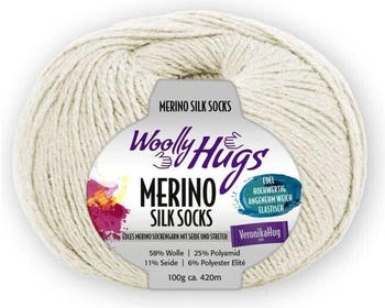 Woolly Hugs Merino Silk Socks 58% Schurwolle 25% Polyamid 11% Seide 6% Polyester Elite 205