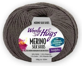 Woolly Hugs Merino Silk Socks 58% Schurwolle 25% Polyamid 11% Seide 6% Polyester Elite 212