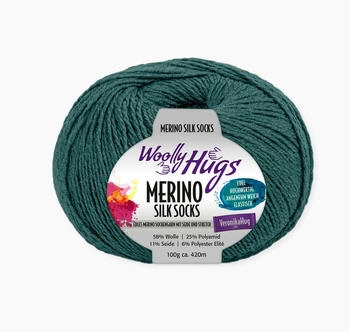 Woolly Hugs Merino Silk Socks 58% Schurwolle 25% Polyamid 11% Seide 6% Polyester Elite 268