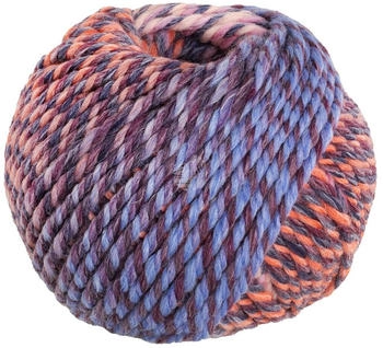 Lana Grossa Merino Twister 11 lachs/dunkelblau/bordeauxrot/graulila/flieder