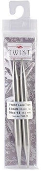 ChiaoGoo Twist Lace Edelstahl (13cm 9.00mm) Auswechselbare Stricken Nadel Tips 2-Stk. (CG7505-13)