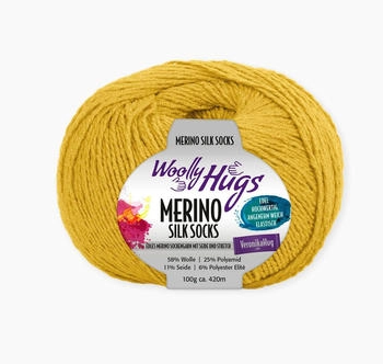 Woolly Hugs Merino Silk Socks 58% Schurwolle 25% Polyamid 11% Seide 6% Polyester Elite 223 Woolly Hugs Merino Silk Socks 58% Schurwolle 25% Polyamid 11% Seide 6% Polyester Elite 223