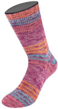 Lana Grossa Meilenweit 100 Merino Extrafine Luna 4115 pink/rosa/orange/t&uuml;rkisblau/himbeer (19574115)