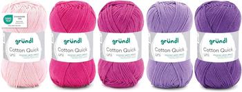 Gründl Cotton Quick uni Mix 5x50g beere Gründl Cotton Quick uni Mix 5x50g beere