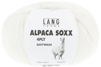 Lang Yarns Alpaca Soxx 4-fach 0002 weiss