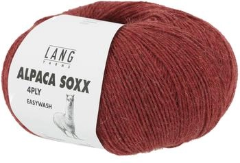 Lang Yarns Alpaca Soxx 4-fach 0061 rot melange